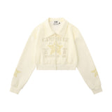 Women Hoodie Short Sweaters Women's Clothing Fall Loose Long Sleeve Jacket