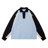 Men Long Sleeve Shirt Workwear Mechanical Style Long Sleeve T-shirt Men and Women Hip Hop Retro Loose Windproof