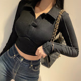 Women Long Sleeve Shirt V-neck Long Sleeve Top Bottoming Shirt Autumn