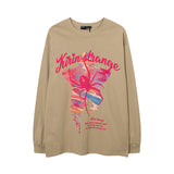 Men Long Sleeve Shirt Printed Couple Long Sleeve Vibe Idle Style Bottoming T-shirt Men