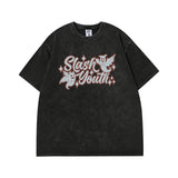 Men T Shirt Angel Print Short Sleeve T-shirt Men and Women Casual Vibe
