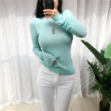 Women's Long Sleeve Shirt Sweater Bottoming Shirt Top