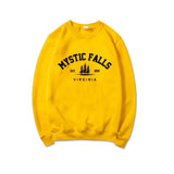 2024Mystic Falls Virginia Sweatshirt Plus Size O-neck T-shirt