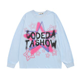 Men Long Sleeve Shirt Printed Long Sleeve T-shirt Men and Women All-Matching Couple