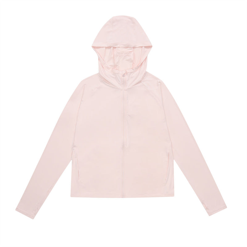 Women Sun Protection Shirt Loose Sunscreen Clothes Girls Summer Casual Hooded Cardigan Long Sleeve
