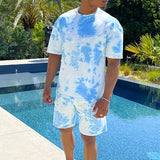 Men Co-Ords Summer Men's Casual round Neck Shorts Short Sleeve T-shirt