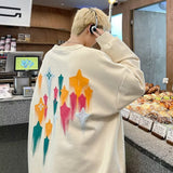 Men Hoodie Sweater Spring and Autumn High Sense Hip Hop Loose Coat