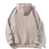 Men Fleece Lined Hoodie Figure Printed Hoodie Men's Casual Ins Loose Pullover Top