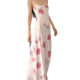 Women Dresses Beach Dress Printed Stretch Mesh Camisole Dress Sexy Dress