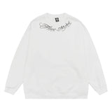 Men Fleece Lined Hoodie round Neck Sweater Men's Loose Sweatshirt Casual Top