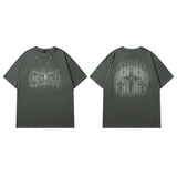 Men T Shirt Cute Cartoon Printed Short Sleeve T-shirt Loose Street Couple