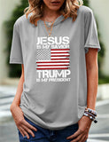 Women's Independence Day T Shirt Printed Short-Sleeved T-shirt
