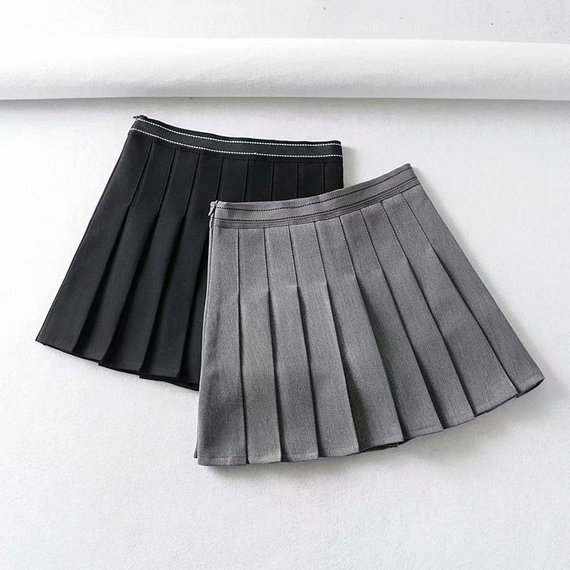 Women Skirt Preppy Style Pleated Skirt Skirt Women Skirt