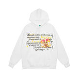 Men Hoodie Letter Print Sweatshirt Spring Autumn Loose-Fitting Hoodie Long Sleeve Top Men