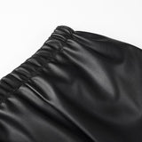 Women Skirt Women's Autumn and Winter Commuter Leather Skirt
