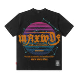 Men T Shirt Short Sleeve Men's Hip Hop Dark Printed Loose T-shirt