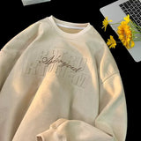 Men Hoodie Suede Sweater Autumn All-Match Steel Seal Loose Casual