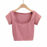 Women T-Shirt Vintage Top Sleeve T