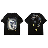 Men T Shirt Printed Short-Sleeved T-shirt Dark Country Fashion Brand Couple Casual