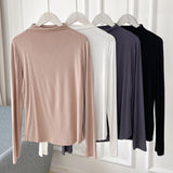 Women's T-Shirt Long-Sleeved T-shirt Women's Autumn All-Matching Casual Bottoming Shirt