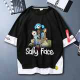 Sally Face T Shirts Anime Adventure Puzzle Sally Face