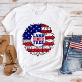 Women's Independence Day T Shirt round Neck Short Sleeve T-shirt Women's Top