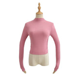 Women's T-shirt high-necked bottoming shirt women's autumn elastic T-shirt top