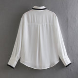 Women T-Shirt Spring and Autumn Women's Loose Long-Sleeved Shirt
