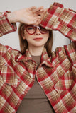 Unisex Jacket Autumn Plaid Long-Sleeved Shirt Women's Clothing