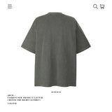 American vintage street T-shirt pure cotton retro men's and women's summer loose
