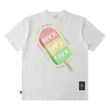 Men T Shirt Street Retro Printed Men and Women Couple Summer Short Sleeve T-shirt