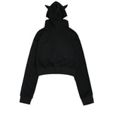 Women Hoodie Cropped Hoodie Women's Casual Jacket