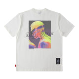 Men's T Shirt Printed Short-Sleeved T-shirt Men's and Women's American Retro Loose