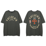 Men's T Shirt Five-Pointed Star Printed Short-Sleeved T-shirt Men's and Women's Hiphop