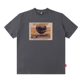 Men T Shirt Skull Graffiti Printing Short Sleeve T-shirt