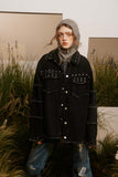 Unisex Jacket Autumn Rivet Punk Coat Women's Clothing