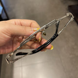 CHH Chrome Hearts Glasses Pure Titanium Square Myopia Glasses Frame