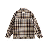 Unisex Jacket Autumn New Plaid Contrast Color Casual Jacket