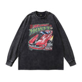 Men Long Sleeve Shirt West Coast Wash Long Sleeve Bottoming T-shirt Men and Women Vibe