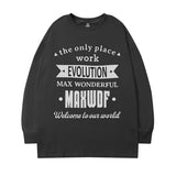 Men Long Sleeve Shirt Letter Long Sleeve T-shirt Men and Women Hip Hop Casual Couple