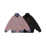 Unisex Jacket Autumn Vintage Stand Collar Coat Women's Clothing
