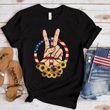 Women's Independence Day T Shirt round Neck Short Sleeve T-shirt Women's Top