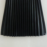 Women's Skirt Spring and Autumn Korean Skirt Women's Leather