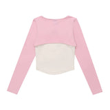 Women Long Sleeve T-Shirt Short Long Sleeve Cardigan Vest Women's Summer Casual T-shirt