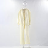 Women Pants Autumn Loose Hooded Casual Top Straight Casual Pants