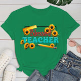 Teachers' Day T shirt Fashion Funny Blessed Teacher