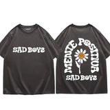 Singer Junior H Sad Boys Flower Graphic T Shirts