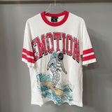 Mixed Emotion T-Shirt Skull Print Hip Hop Short Sleeve T-Shirt