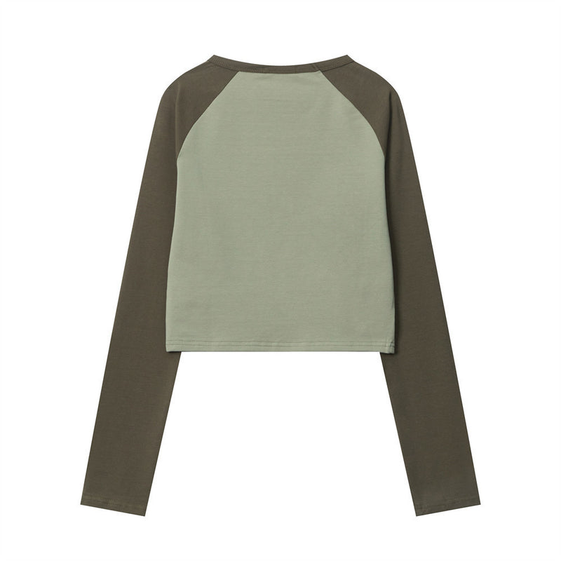 Women Long Sleeve T-Shirt Retro Cat Printing Long Sleeve T-shirt Girls Spring and Autumn Sleeve