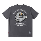 Men T Shirt West Coast Cartoon Printed Short Sleeve T-shirt Men and Women Loose Casual